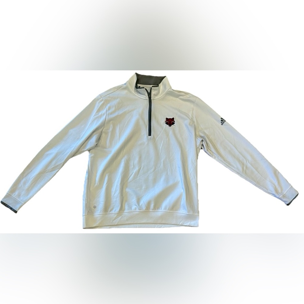 Arkansas State red wolves men’s large white quarter zip pullover